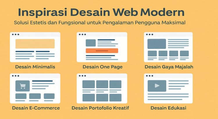 Inspirasi Desain Web Modern Solusi Estetis dan Fungsional untuk Pengalaman Pengguna Maksimal