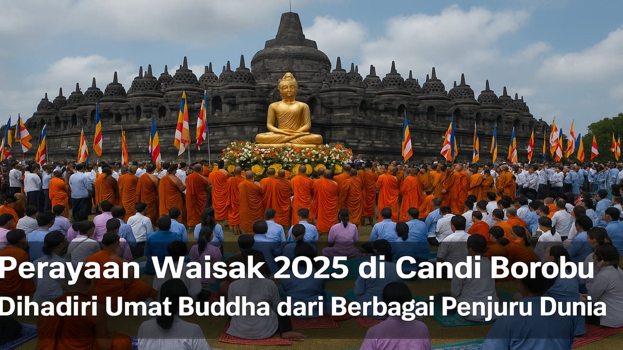 Perayaan Waisak 2025 di Candi Borobudur Dihadiri Umat Buddha dari Berbagai Penjuru Dunia
