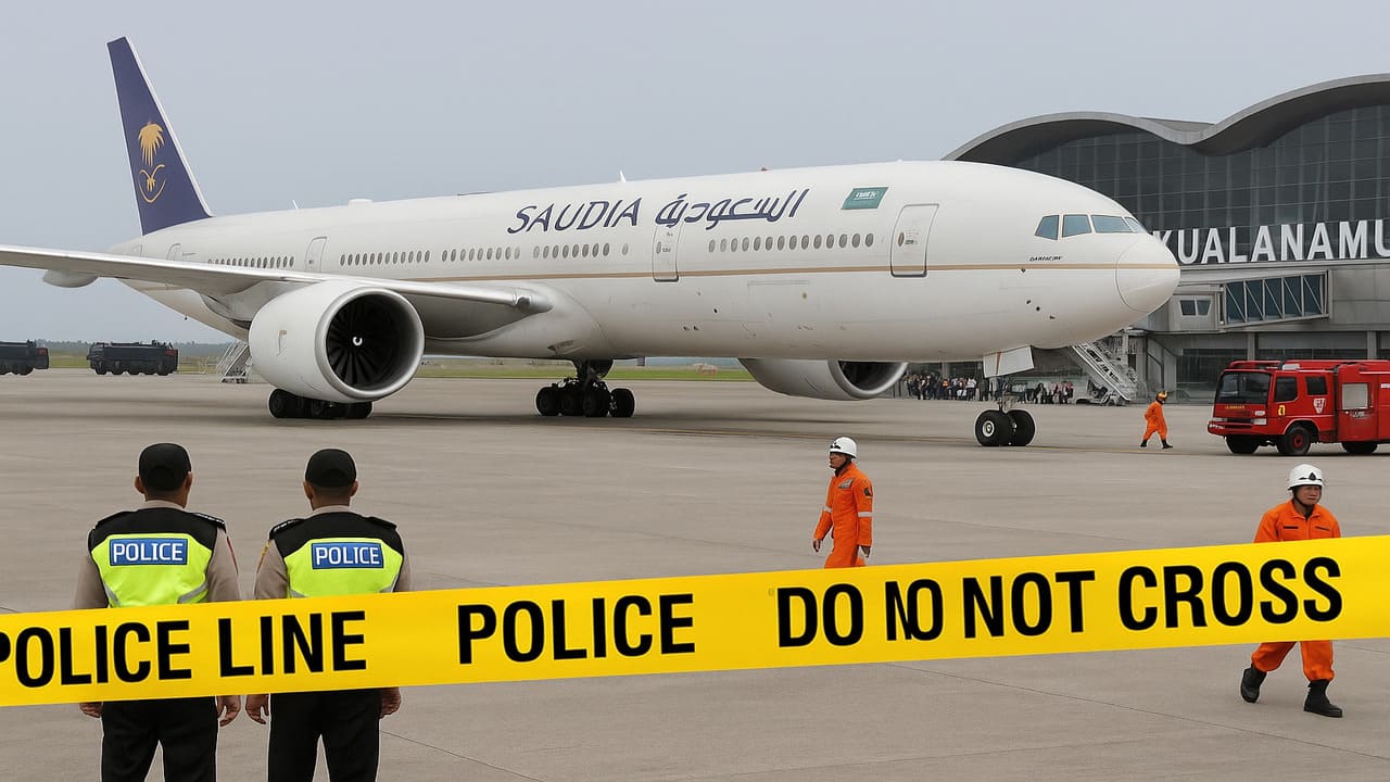 Ancaman Bom di Tengah Penerbangan Saudia Airlines