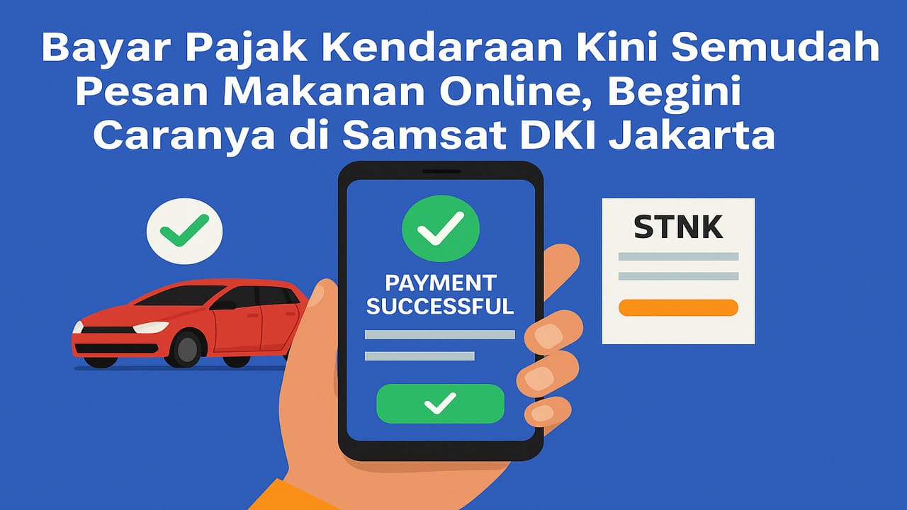 Bayar Pajak Kendaraan Kini Semudah Pesan Makanan Online, Begini Caranya di Samsat DKI Jakarta
