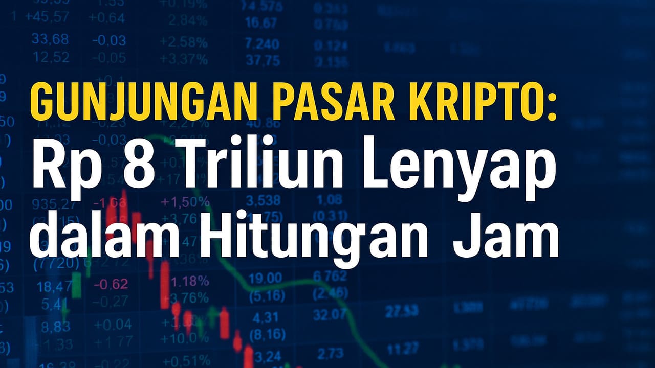 Pasar Kripto Alami Likuidasi Besar-Besaran, Rp 8 Triliun Lenyap dalam Hitungan Jam