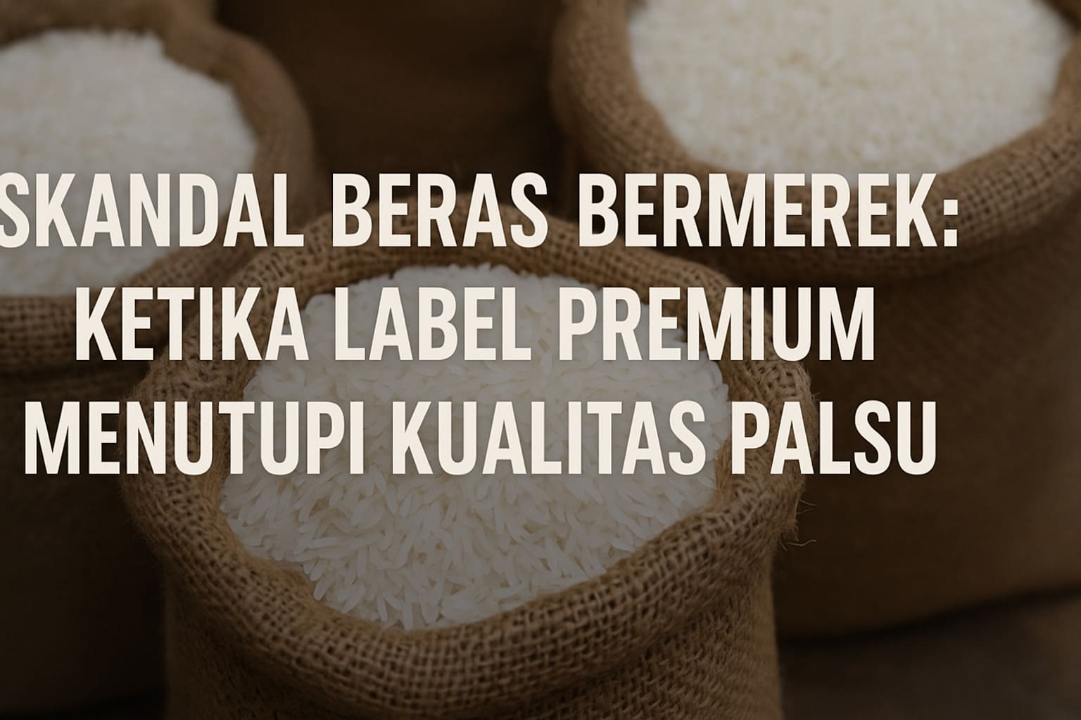 Sebanyak 212 Produsen Beras Dinyatakan Tidak Memenuhi Standar, Potensi Kerugian Capai 100 Triliun
