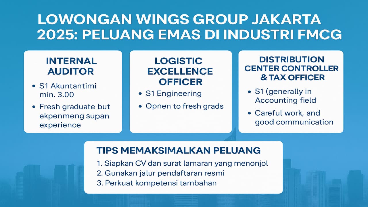 Lowongan Kerja Wings Group Jakarta 2025 Peluang Berkarir di Industri FMCG