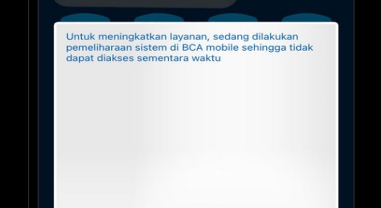 Transaksi Gagal Ini Penjelasan BCA soal Error Aplikasi M-Banking